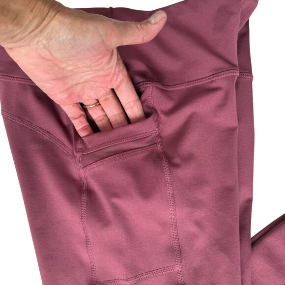 Level Up Active Workout Leggings Women Medium Thigh Pockets Gym Loungewear Pants - Picture 8 of 10
